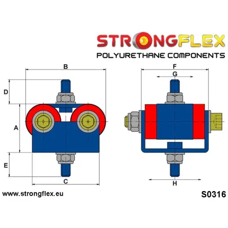 031779B: Poduszka silnika / skrzyni – na zamówienie