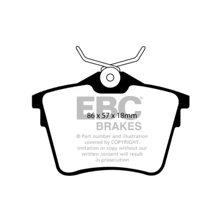 DP1551 Klocki hamulcowe ULTIMAX2 EBC Brakes Citroen C5 Peugeot 407 407 Coupe 607