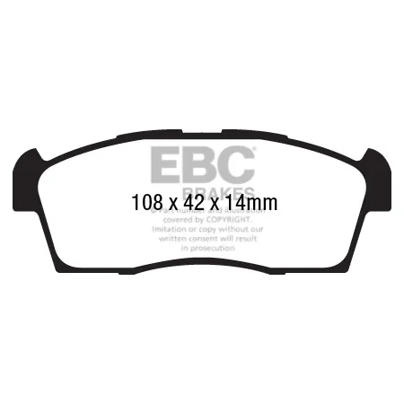 DPX2184 Klocki hamulcowe ULTIMAX2 EBC Brakes Citroen Mitsubishi Peugeot iOn CZero iMiEV