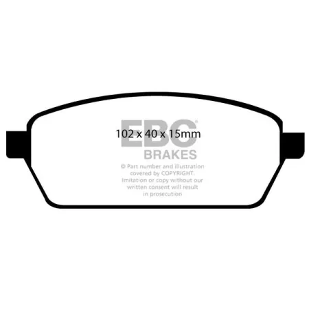 DP1106 Klocki hamulcowe ULTIMAX2 EBC Brakes Suzuki COMMERCIAL Super Carry SK410-DA51 Super Carry DA51