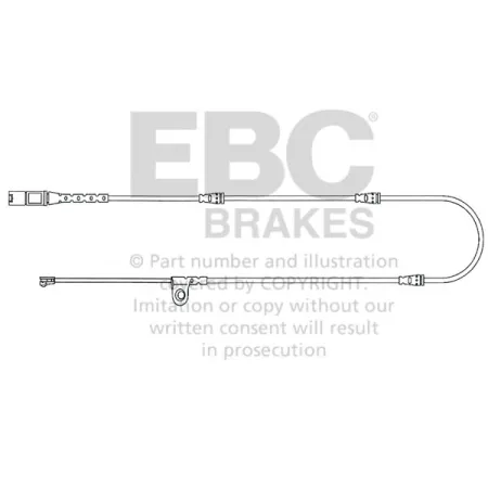 EFA139 Czujnik zużycia klocków hamulcowych EBC Brakes BMW X5 E70 X5 F15 X6 E71 X6 F16 BMW X5