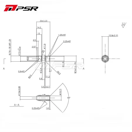 Pulsar PSR Turbo Water Cooling Fitting Kit -6AN