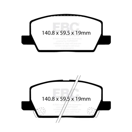 DP22420 Klocki hamulcowe GREENSTUFF EBC Brakes Opel Mokka X VAUXHALL Mokka X