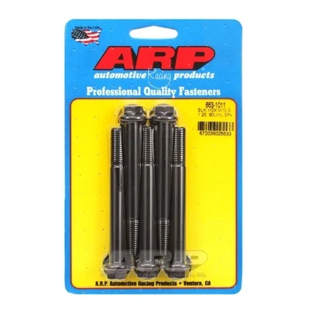 ARP Bolts 663-1011 śruby M10 x 1.25 x 90 Hex czarne oksydowane