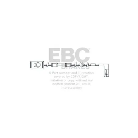 EFA114 Czujnik zużycia klocków hamulcowych EBC Brakes Opel Vectra VAUXHALL Vectra Vectra GSi Vectra GSi