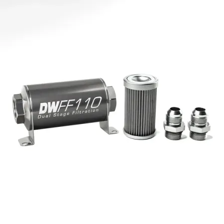 DeatschWerks In-Line Fuel Filter -10AN 40 Micron 110mm