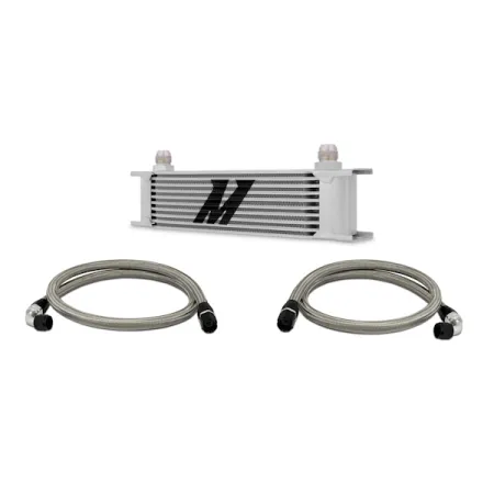 Mishimoto Universal 10 Row Oil Cooler Kit Silver