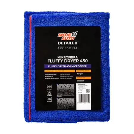 Mikrofibra Fluffy Dryer Moje Auto Detailer 450gm2 60 x 90 cm
