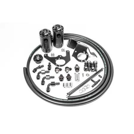 Dual Catch Can Kit for Cadillac CTS-V Fluid Lock Radium Enginerring