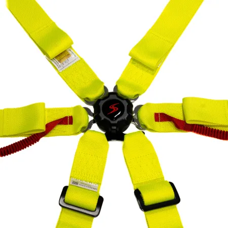 DriftShop 6 Point Harness Fluo Yellow FIA Approved 8853