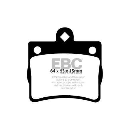 DP31135C Klocki hamulcowe REDSTUFF EBC Brakes Mercedes-Benz C220 W202 C230 W202