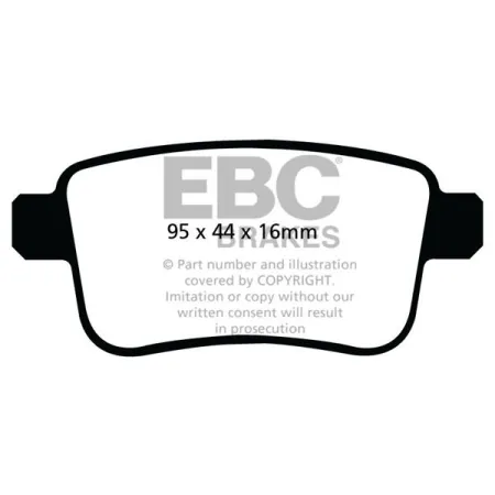 DPX2034 Klocki hamulcowe ULTIMAX2 EBC Brakes Mercedes-Benz Citan Dualiner 108D Citan Dualiner 109D Citan Dualiner 111D Citan Dualiner 112 Citan Travel