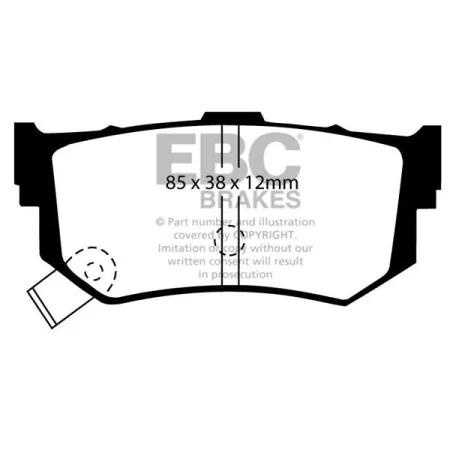 DP514/2 Klocki hamulcowe ULTIMAX2 EBC Brakes Suzuki Swift AA34S GTi