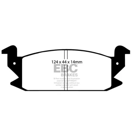 DP475 Klocki hamulcowe ULTIMAX2 EBC Brakes Daihatsu Charade