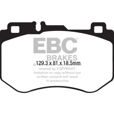 DPX2209 Klocki hamulcowe ULTIMAX2 EBC Brakes Mercedes-Benz CClass W205 C250 TD CClass W205 C250 TD 4Matic CClass Cabriolet A205 C250 CClass Cabriolet
