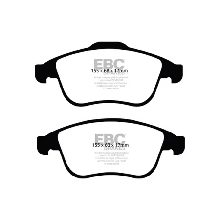 DPX2024 Klocki hamulcowe ULTIMAX2 EBC Brakes Renault Clio Mk4 Grand Scenic Mk3 Megane CC Mk3 Megane Coupe Mk3 Megane Hatch Mk3 Scenic 3rd Gen Scenic X