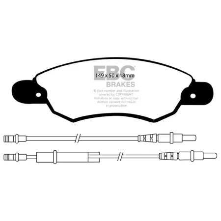 DP1370 Klocki hamulcowe ULTIMAX2 EBC Brakes Citroen C5 Saloon C5