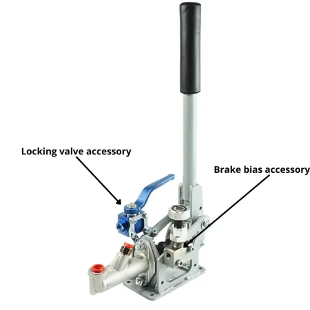 Hydrauliczny Hamulec Ręczny Odwrócony Mechanizm Montaż Poziomy / Pionowy RacingPedalBoxes - Szary