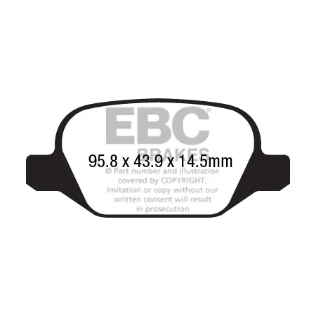 DPX2202 Klocki hamulcowe ULTIMAX2 EBC Brakes Fiat Panda Panda Cross