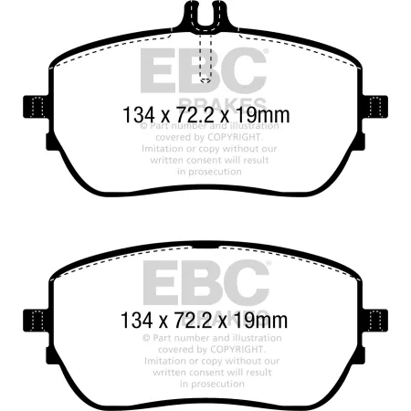 DPX2388 Klocki hamulcowe ULTIMAX2 EBC Brakes Mercedes-Benz CLA Shooting Brake X118 CLA180 CLA Shooting Brake X118 CLA200 CLA Shooting Brake X118 CLA18