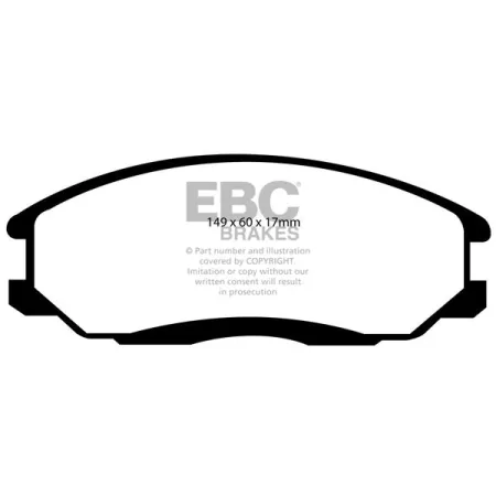 DP1480 Klocki hamulcowe ULTIMAX2 EBC Brakes Hyundai Trajet Hyundai COMMERCIAL H1