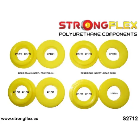 276182A: Zestaw wkładek tylnej belki SPORT Subaru BRZ