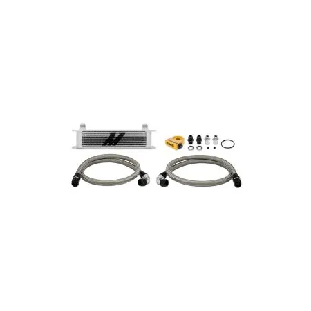 Mishimoto Universal 10 Row Thermostatic Oil Cooler Kit Silver