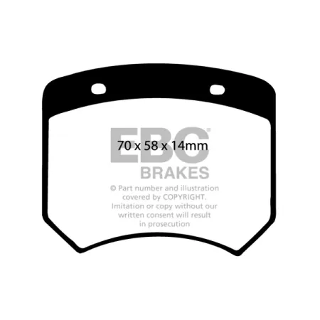 DP102 Klocki hamulcowe ULTIMAX2 EBC Brakes Austin Mini LIGHT CAR COMPANY Rocket MARCOS Mini Marcos Morris Mini UNIPOWER Unipower GT Mini Cooper S Mini