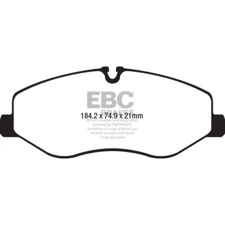 DPX2223 Klocki hamulcowe ULTIMAX2 EBC Brakes Mercedes-Benz Mercedes-Benz COMMERCIAL Vito W447 110 Vito W447 114 Vito W447 116 Vito W447 119 VClass W44