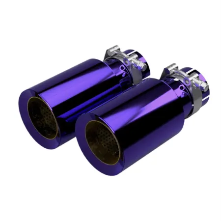 Tytanowe końcówki wydechu fioletowe Restomotive