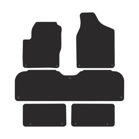 Dywaniki welurowe Premium FMIC Performance VW Sharan 1995-2010 wersja 7 osobowa