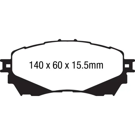 DPX2170 Klocki hamulcowe ULTIMAX2 EBC Brakes Mazda 6 GJ 6 GL
