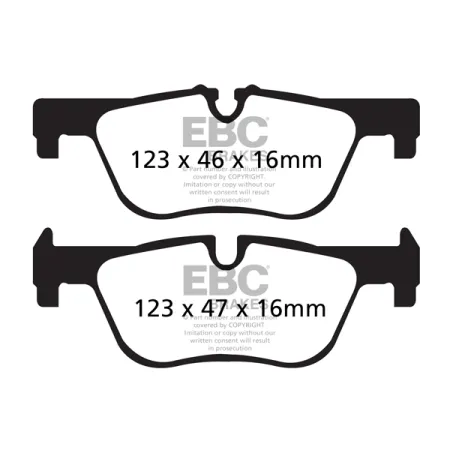 DP42132R Klocki hamulcowe YELLOWSTUFF EBC Brakes BMW 1 Series F20 114 1 Series F20 116 1 Series F20 118 1 Series F20 120 1 Series F20 125 1 Series xDr