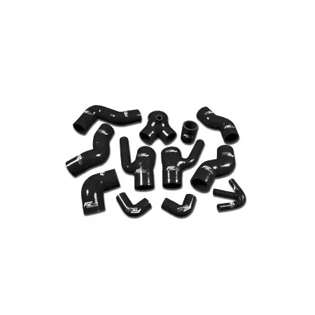 Zestaw Przewodów Silikonowych Dolotu FMIC.EU Audi S4 RS4 A6 B5 C5 2.7L Bi-Turbo 97-01 - Czarny