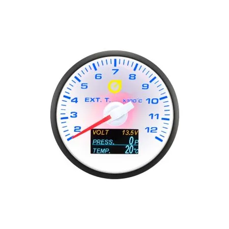 Auto Gauge 60mm - 4in1 Wskaźnik EGT Napięcia Ciśnienia Temperatury