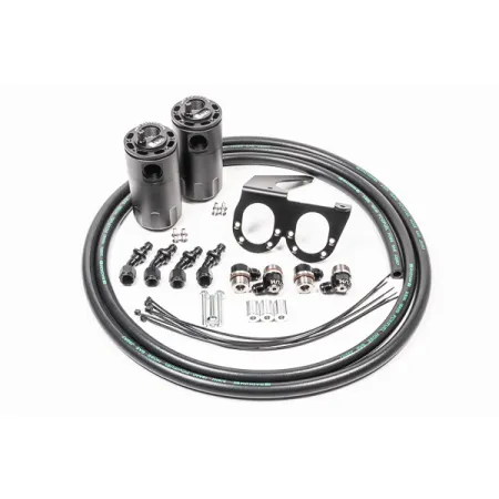 Dual Catch Can Kit CCV for Nissan R35 GT-R Fluid Lock Radium Engineering