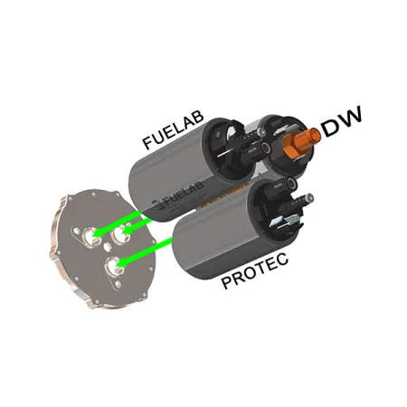 Triple Pump Base Radium Engineering 12mm Inlet Brushless Pumps