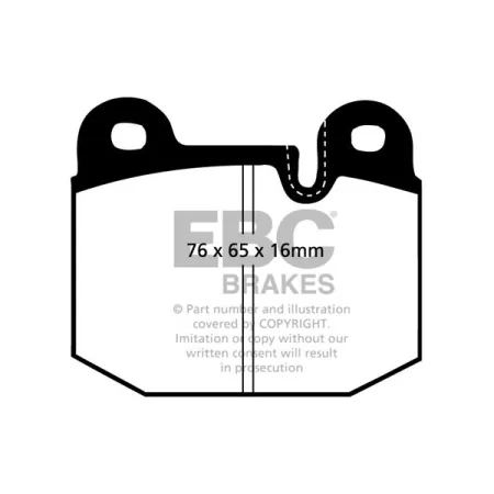 DP341 Klocki hamulcowe ULTIMAX2 EBC Brakes BMW 3 Series E21 315 3 Series E21 316 3 Series E21 318 3 Series E21 320 3 Series E21 323