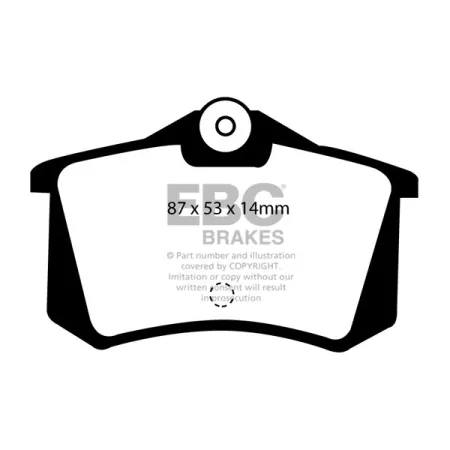 DP4999R Klocki hamulcowe YELLOWSTUFF EBC Brakes Lancia Lancia Delta Integrale HF Evolution 1 Delta Integrale HF Evolution 2 Delta Integrale