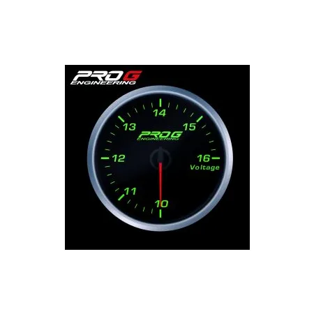 Wskaźnik Pro G Race Series RS, Woltomierz GREEN 52mm