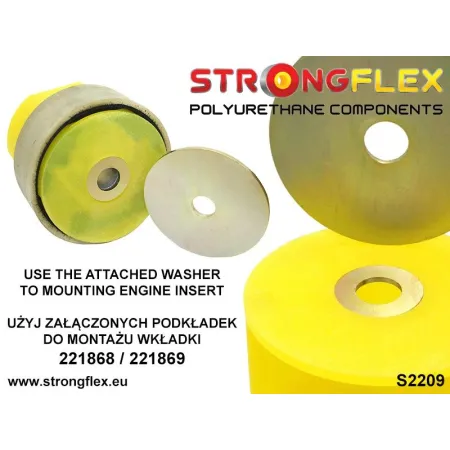 221868B: Wkładka dolnej poduszki silnika Audi A3