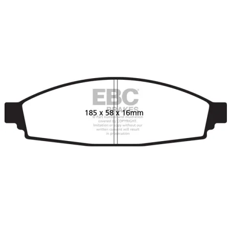 DP61675 Klocki hamulcowe GREENSTUFF EBC Brakes Lincoln Aviator