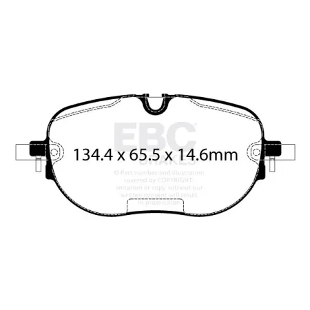 DP42446R Klocki hamulcowe YELLOWSTUFF EBC Brakes CUPRA Born Volkswagen