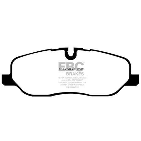 DP41541R Klocki hamulcowe YELLOWSTUFF EBC Brakes Land Rover Discovery 3 Range Rover L322 Range Rover Sport L320 Land Rover LR3 Range Rover Range Rover