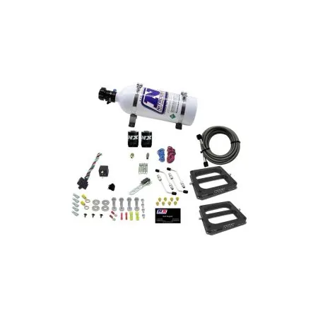 Dual 4500 Conventional Plate System Gasoline Stage 6 50-300Hp with 5Lb Bottle Nitrous Express NX 30270-05