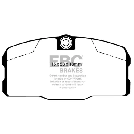 DP443 Klocki hamulcowe ULTIMAX2 EBC Brakes Mercedes-Benz W126 380 SEC W126 500 SEC