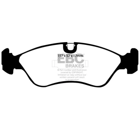 DP2760 Klocki hamulcowe GREENSTUFF EBC Brakes Daewoo Espero Lanos Nexia Opel Astra F Astra F Estate Astra Classic F Astra Classic F Estate Astra Cabri