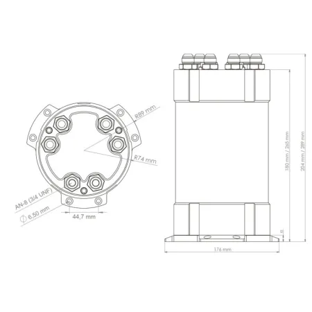 Nuke Performance 2G Fuel Surge Tank 3 litry do zewnętrznych pomp paliwa