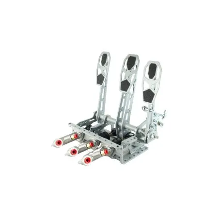 Odwrócony Pedalbox Mocowany do Podłogi z Podparciem Stopy RacingPedalBoxes - Szary