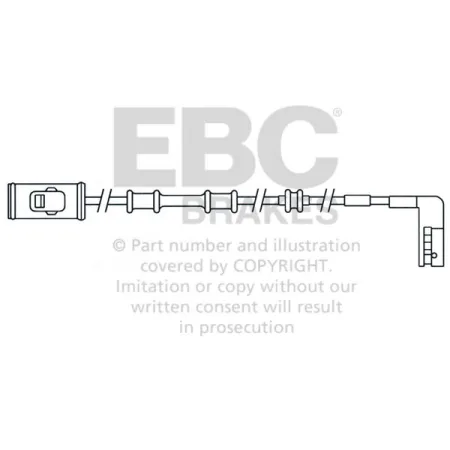 EFA114 Czujnik zużycia klocków hamulcowych EBC Brakes Opel Vectra VAUXHALL Vectra Vectra GSi Vectra GSi